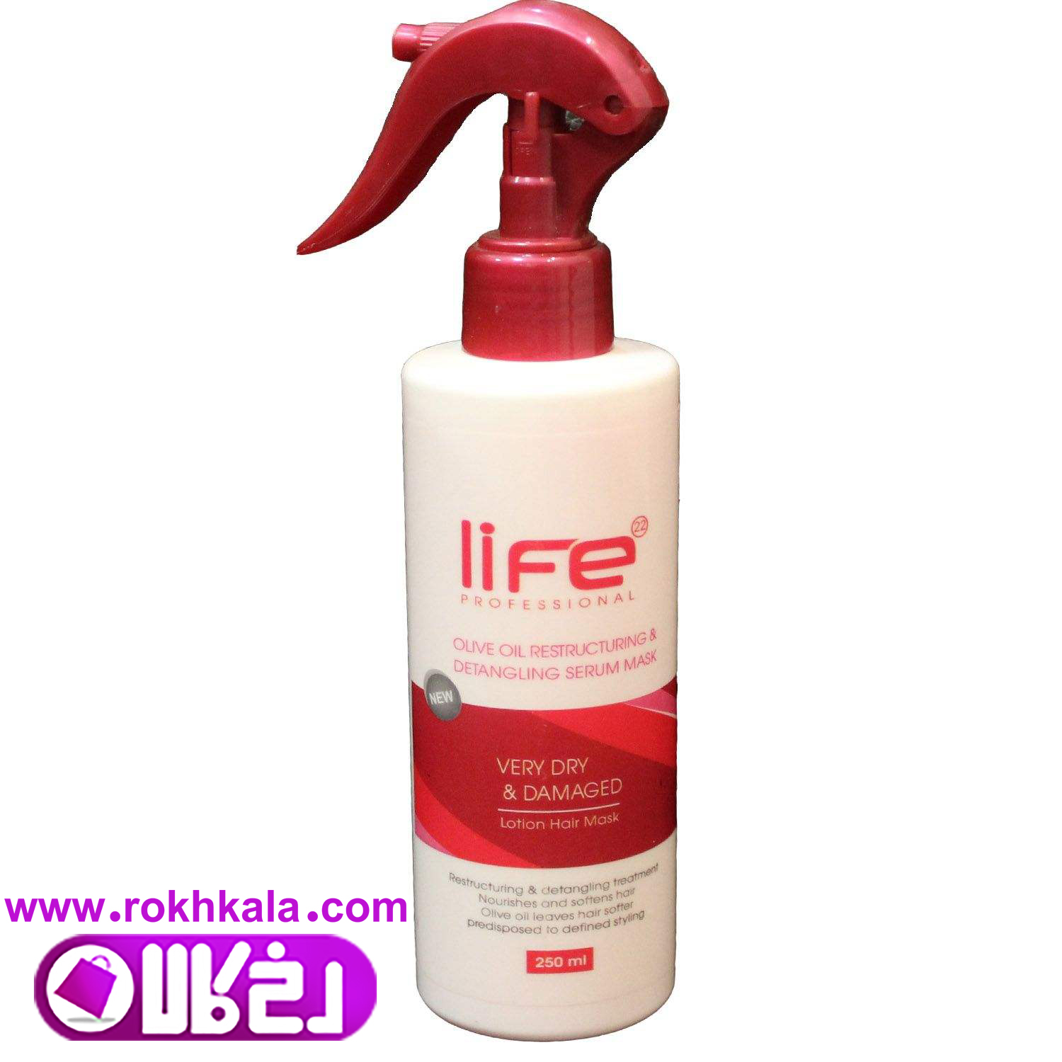 111930124-1.jpg لوسیون مو لایف بدون آبکشی مخصوص مو خیلی خشک و دمیج حجم 200میل Life - Image 1