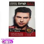کیت رنگ مو مردانه لایف مشکی شماره 1 حجم 60میل (بدون آمونیاک) Life
